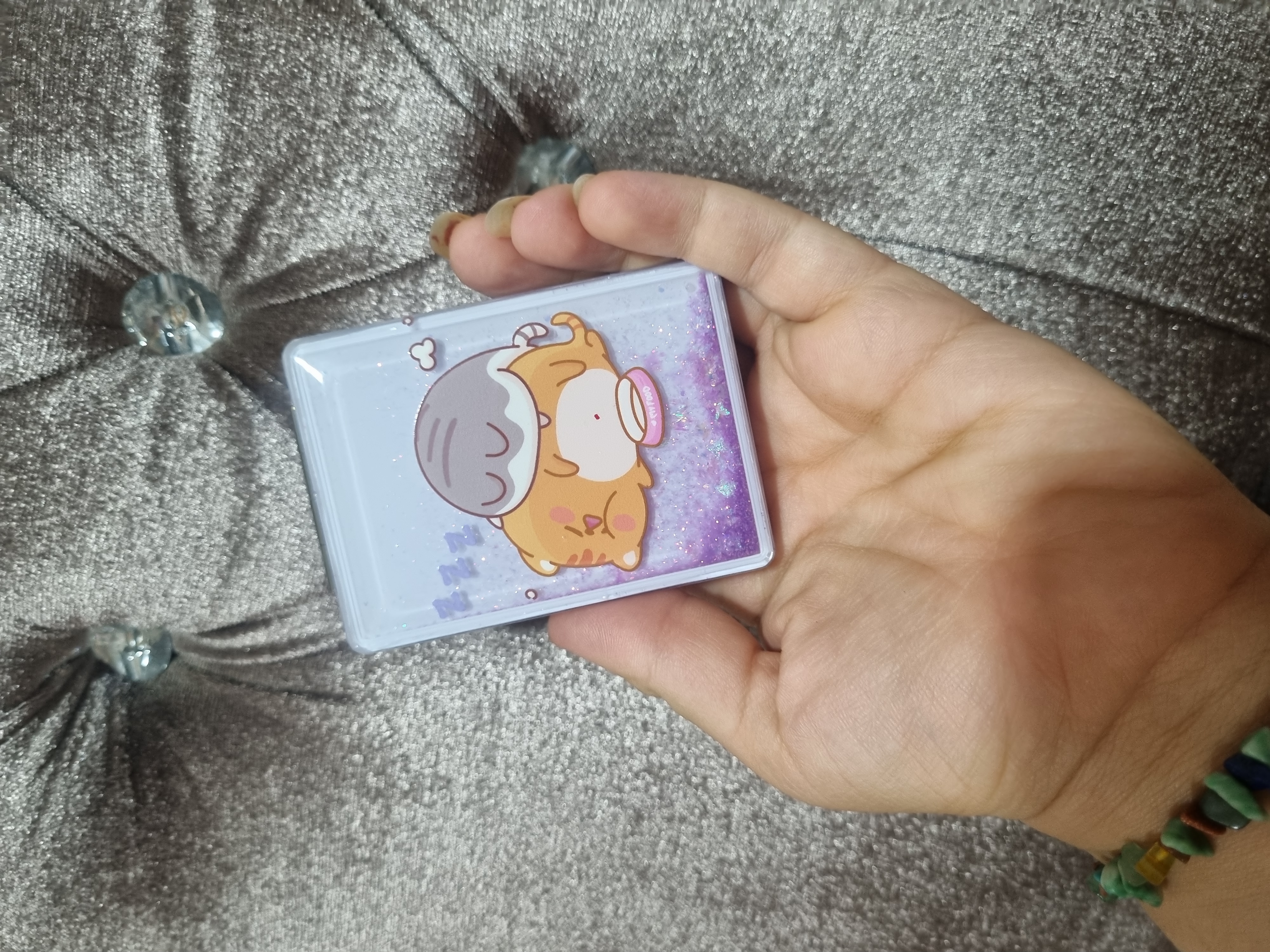 آینه جیبی آکواریومی مدل خرس و دلفین