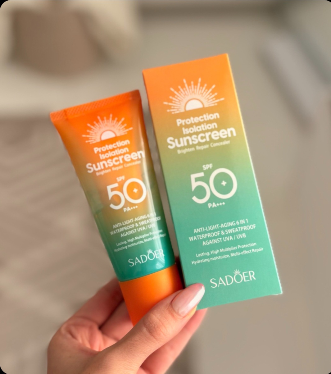 ضدآفتاب و ضد چروک 6در 1سادور spf50 وزن 50 گرم